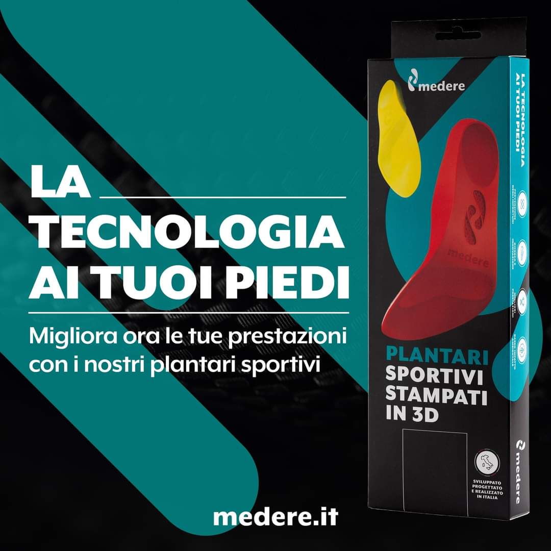 Plantare MEDERE 3D stampato in 3D - struttura biomeccanica differenziale tridimensionale